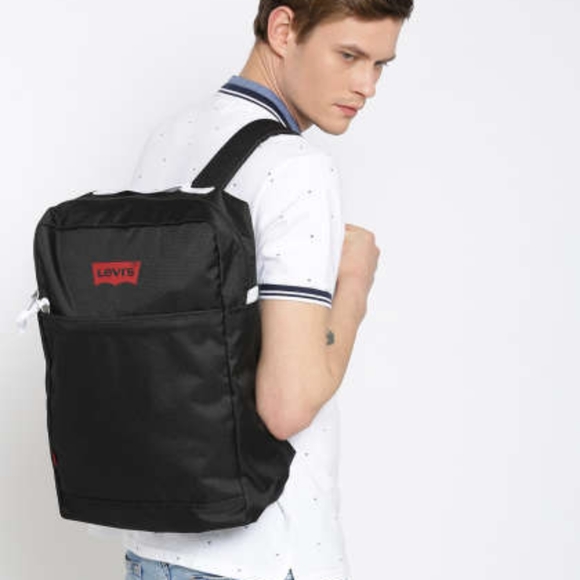 levis black backpack